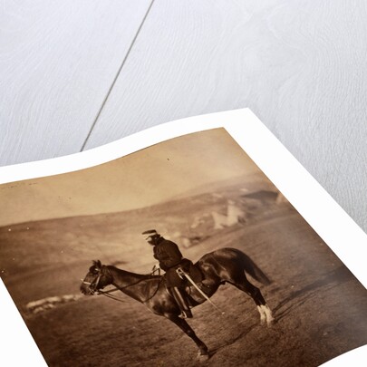 Colonel Shewell, C.B., commanding Hussar Brigade, Crimean War by Roger Fenton