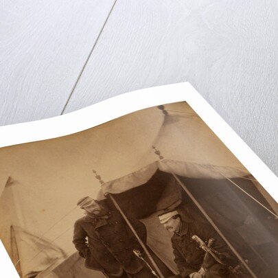 Lieutenant General Sir John Campbell & Captain Hume, his aide-de-camp, the general sitting, Crimean War by Roger Fenton