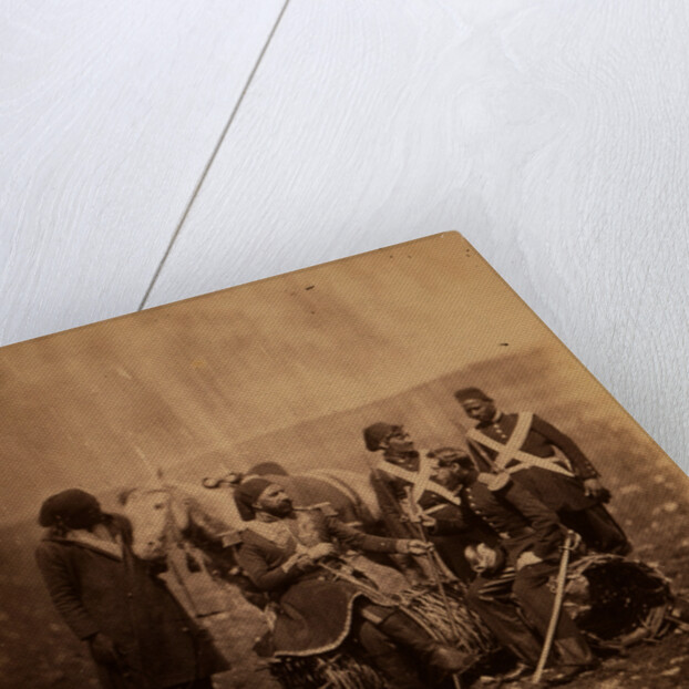 Ismail Pacha & Mr. Thompson of the Commissariat, Crimean War by Roger Fenton