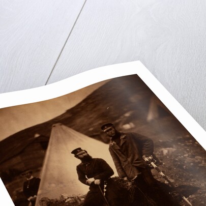 Captain Graham & Captain Macleod, 42nd Regiment, Crimean War by Roger Fenton