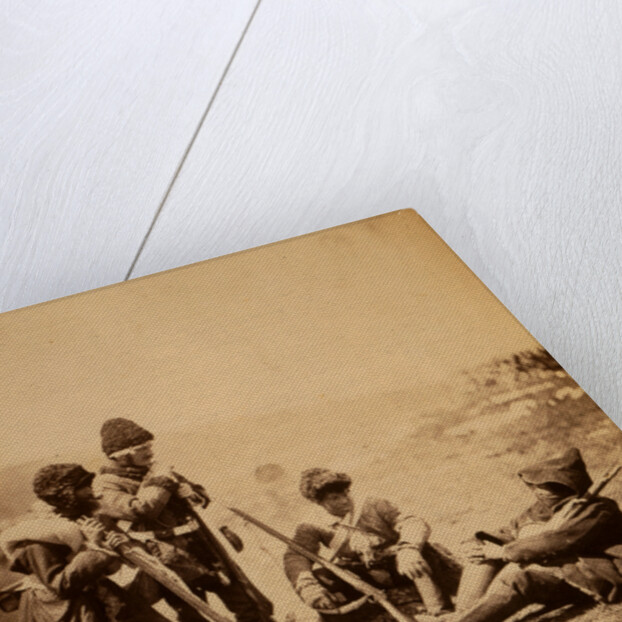 Men of the 77th Regiment in winter costume, Crimean War by Roger Fenton