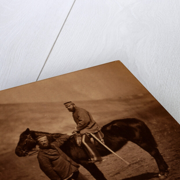 Captain Phillips & Lieutenant Yates, 8th Hussars, Crimean War by Roger Fenton