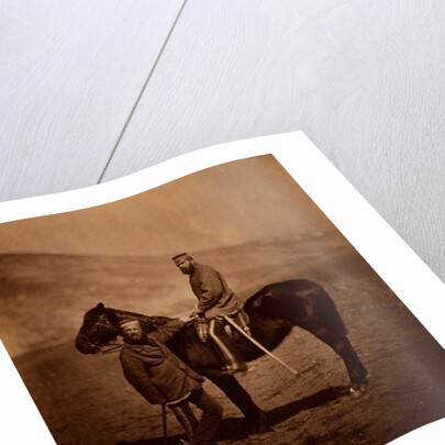 Captain Phillips & Lieutenant Yates, 8th Hussars, Crimean War by Roger Fenton