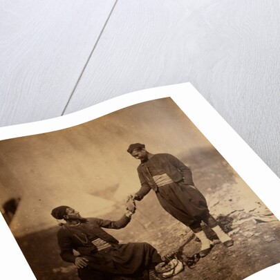 Two Zouaves, Crimean War by Roger Fenton
