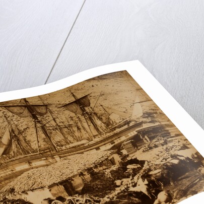 Balaklava harbour, the cattle pier, Crimean War by Roger Fenton