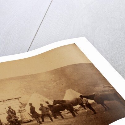 Captain Webb's hut, 4th Dragoon Guards, Crimean War by Roger Fenton