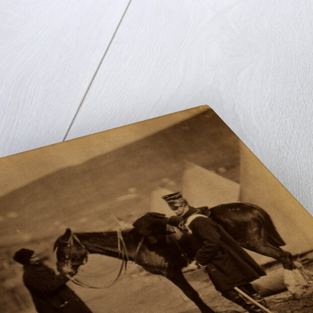 Lieutenant King, 4th Light Dragoons, Crimean War by Roger Fenton