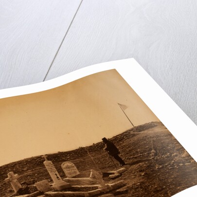 The tombs of the generals on Cathcart's Hill, Crimean War by Roger Fenton