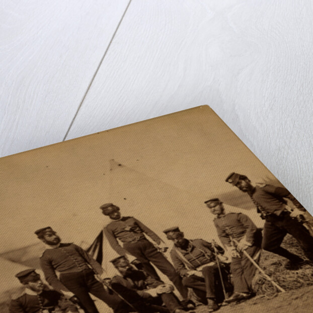 Officers of the 90th Regiment, Crimean War by Roger Fenton