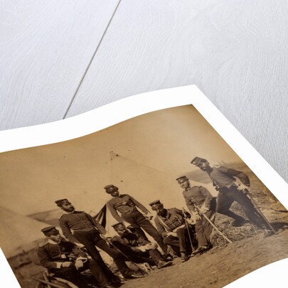 Officers of the 90th Regiment, Crimean War by Roger Fenton