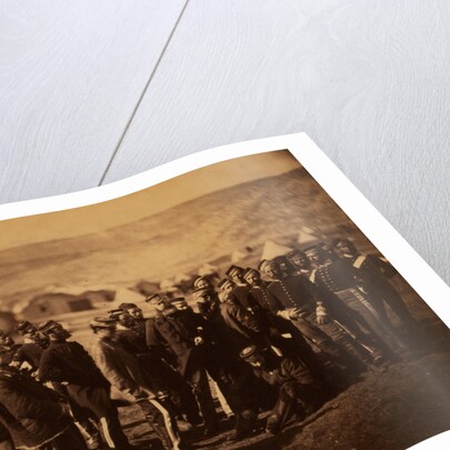 Colonel Doherty, officers & men of the 13th Light Dragoons, Crimean War by Roger Fenton