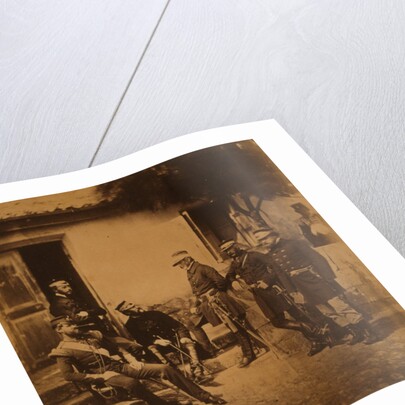 Major General Estcourt, Adj.-Gen. Major De Morel, Captain Thompson, Lieutenant-Colonel Blane, Major Kirkland, Lieutenant-Colonel the Honourable W.L. Pakenham, officers of his staff by Roger Fenton