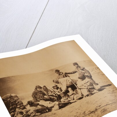 Group of the 47th Regiment, winter dress, ready for the trenches, Crimean War by Roger Fenton