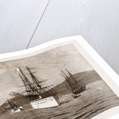 The Royal Visit To India: The serapis With The Prince Of Wales On Board Leaving Bombay Harbour, 1876 by Anonymous