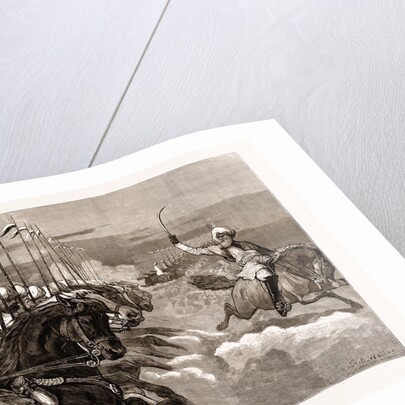 Grand Review Before The Prince Of Wales At Delhi, India: Charge Of Native Cavalry by Anonymous