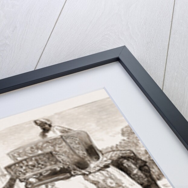 The Prince Of Wales In India: The Prince Mounting His Elephant At Jeypore, 1876 by Anonymous