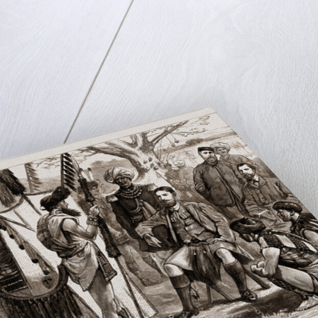 The Late Captain J. Butler (since Assassinated By The Nagas) Receiving A Deputation Of Native Chiefs, 1876 by Anonymous