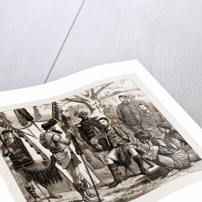 The Late Captain J. Butler (since Assassinated By The Nagas) Receiving A Deputation Of Native Chiefs, 1876 by Anonymous
