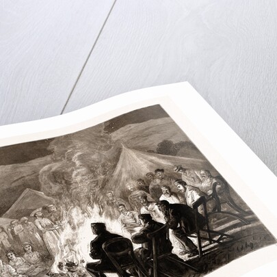 The Prince Of Wales In The Terai: The Camp Fire: Thibetans Dancing, 1876 by Anonymous