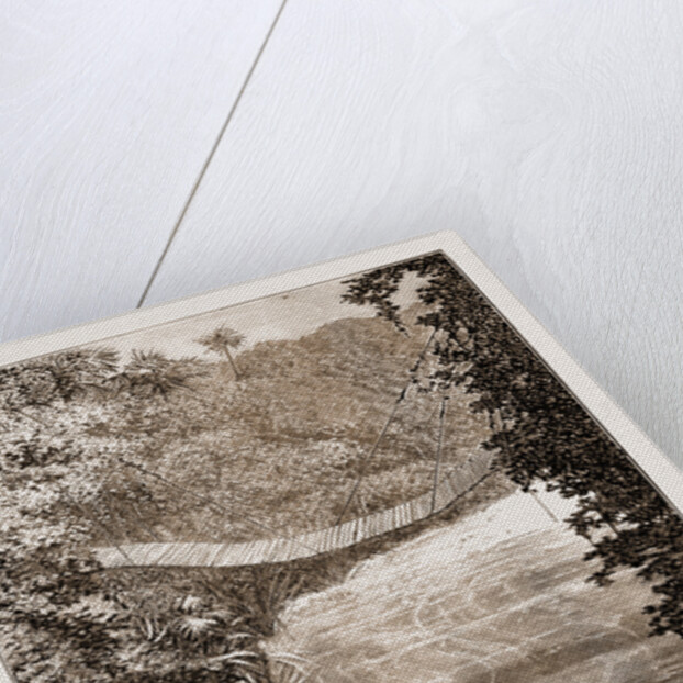 Suspension Bridge Over The Lulindi, Africa by Anonymous