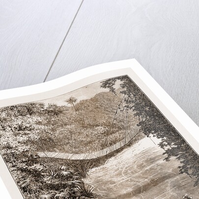 Suspension Bridge Over The Lulindi, Africa by Anonymous