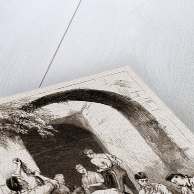 The Prince Of Wales At Gibraltar, 1876: Soldiers Vaking Decorations In The Old Sally-port Of The Fortress by Anonymous