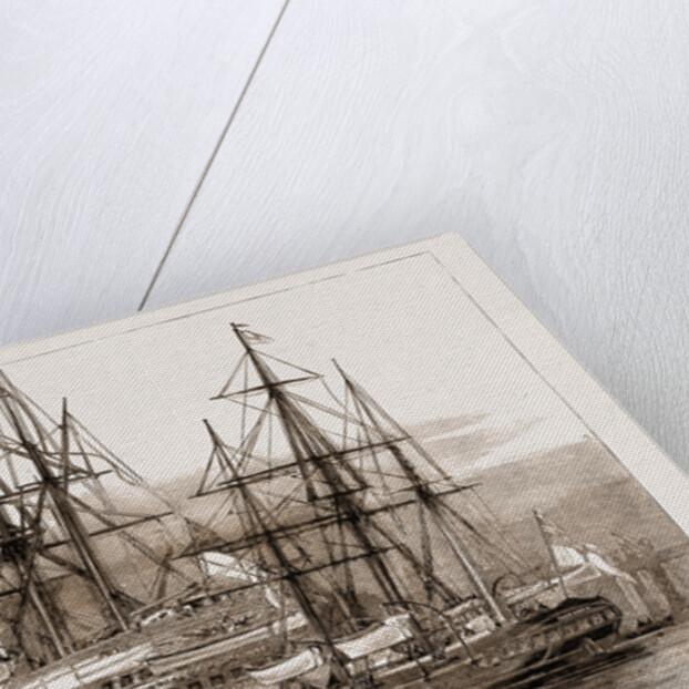 The Arctic Expedition: The Yacht pandora Lying Under The Stern Of The serapis In Portsmouth Harbour, UK by Anonymous