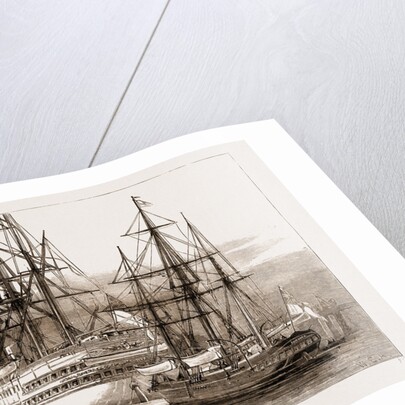 The Arctic Expedition: The Yacht pandora Lying Under The Stern Of The serapis In Portsmouth Harbour, UK by Anonymous