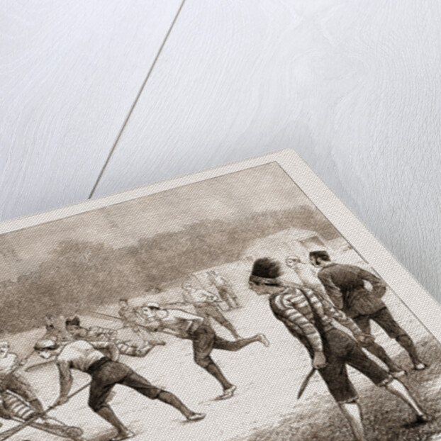 The Game Of lacrosse, Mêlée Between Canadians And Iroquois Indians At Belfast by Anonymous