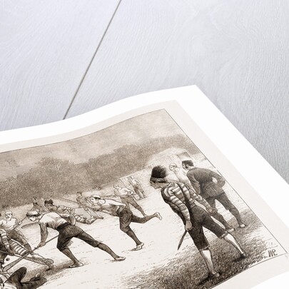 The Game Of lacrosse, Mêlée Between Canadians And Iroquois Indians At Belfast by Anonymous