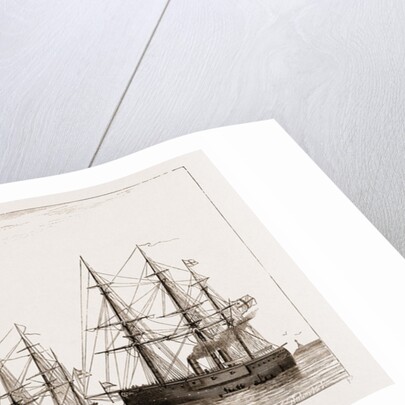 The German Ironclad Fleet In Plymouth Sound, UK by Anonymous