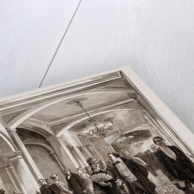 The American Centennial Exhibition: Hotel Life At Philadelphia: The Corridor After Dinner, US by Anonymous