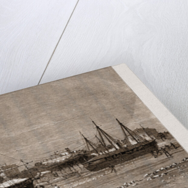 H.M.S. Growler Frozen In At Tientsin, Peiho River by Anonymous