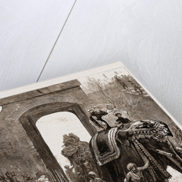 Entry Of The Prince Of Wales Into Jammu With The Maharajah Of Kashmir, India by Anonymous