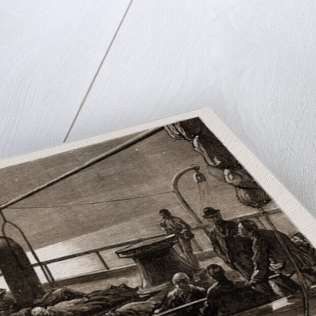Deck Passengers: A Moonlight Sketch On The Forecastle, 1876 by Anonymous