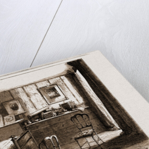 The Bedroom In Les Jardies, Ville D'avray by Anonymous