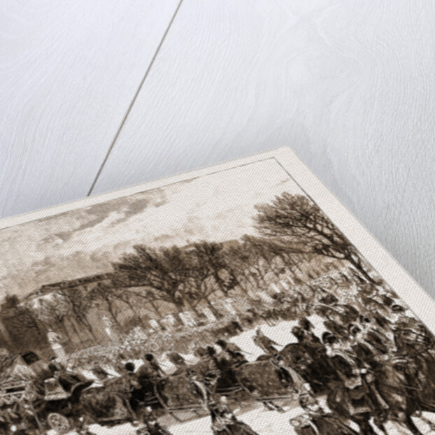 The Late Leon Gambetta: The Funeral Procession Leaving The Chamber Of Deputies, 1883 by Anonymous