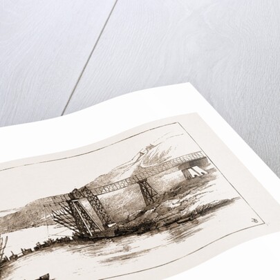 The Tour Of The Viceroy Of India In The Punjaub: The New Bridge Over The Indus At Attock Nearly Completed by Anonymous