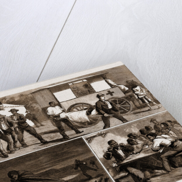 The Small Pox Epidemic At Cape Town: Sketches At The Temporary Hospital At renzskie's Farm, South Africa by Anonymous