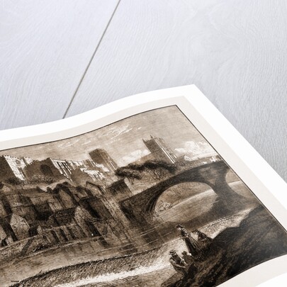 The Castle And Cathedral, And Framwellgate Bridge Over The Wear by Anonymous
