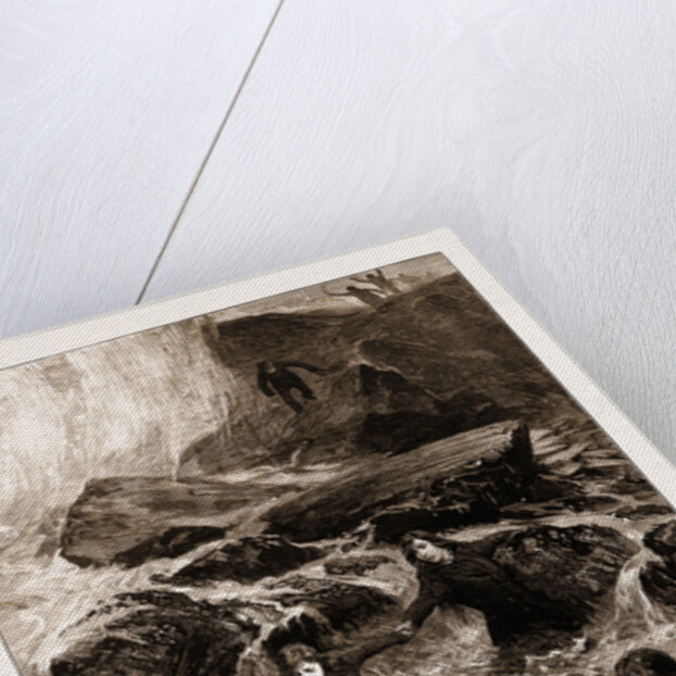 The Gallant Rescue By Mrs. Wright And Miss Jessie Ace Of Men Of The Mumbles Lifeboat, At Mumbles Head by Anonymous