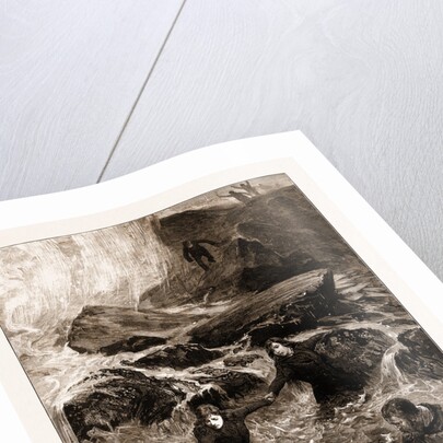 The Gallant Rescue By Mrs. Wright And Miss Jessie Ace Of Men Of The Mumbles Lifeboat, At Mumbles Head by Anonymous