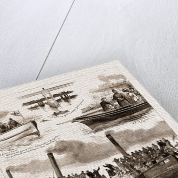 The Oxford And Cambridge Boat Race, Putney Bridge by Anonymous