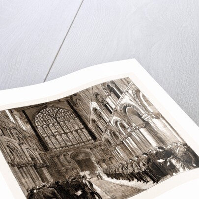 Lord Napier Of Magdala Unveiling In Rochester Cathedral A Memorial Window To The Officers And Men Of The Royal Engineers Who Fell In The South African And Afghan Campaigns, UK, 1883 by Anonymous