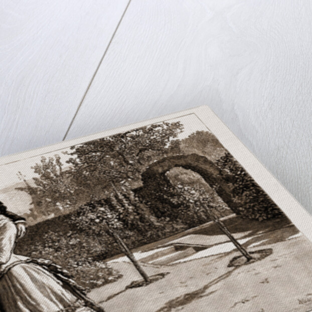 Thirlby Hall, Drawn By William Small, 1883; Yielding To An Uncontrollable Impulse, I Caught Her Suddenly In My Arms, And Kissed Her Forehead. by Anonymous