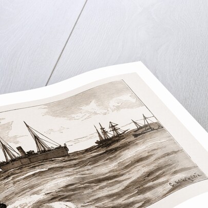 The Assassination Of Carey, Arrest Of O'Donnell At Port Elizabeth: The Police Going Off In A Launch To The Melrose To Arrest O'donnell, 1883 by Anonymous