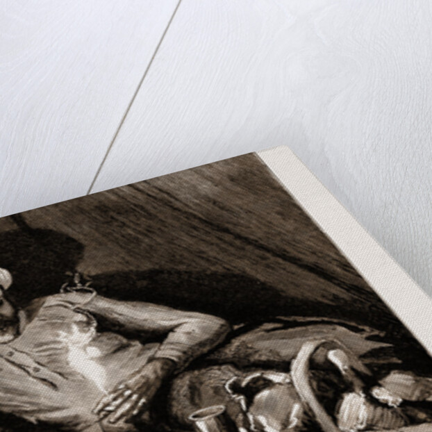 A Trip In A Birch Bark Canoe On The Rideau Canal, Canada: Gambling In Our Festive Camp, 1883 by Anonymous