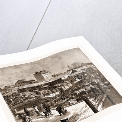 Wharf At Canton, Where The Rioting Began, And From Which A Chinese Porter Fell Into The Water And Was Drowned, China, 1883 by Anonymous