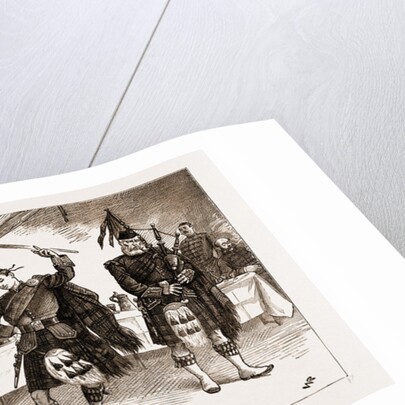 The Malagasy Envoys At Cape Town, South Africa: Entertainment At The Officers' Mess Of The First Argyll And Sutherland Highlanders, 1883 by Anonymous