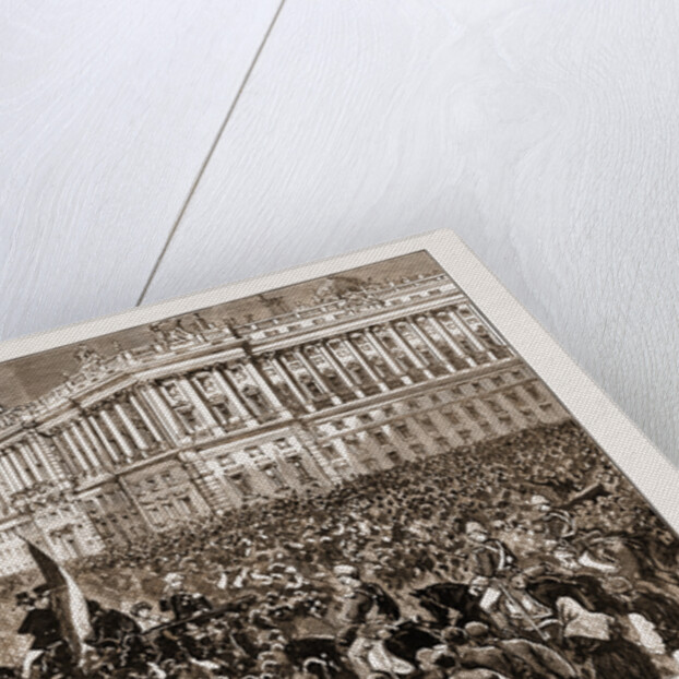 France And Spain: The Reception Of King Alfonso At The Royal Palace, Plaza Del Oriente, Madrid, On His Return From Paris, 1883 by Anonymous